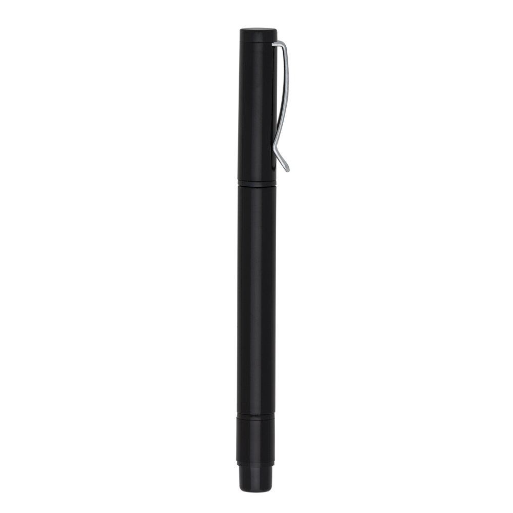 CANETA PLÁSTICA C/ MARCA TEXTO - PRETO CANETA PLÁSTICA C/ MARCA TEXTO - PRETO