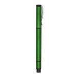 CANETA PLÁSTICA C/ MARCA TEXTO - VERDE